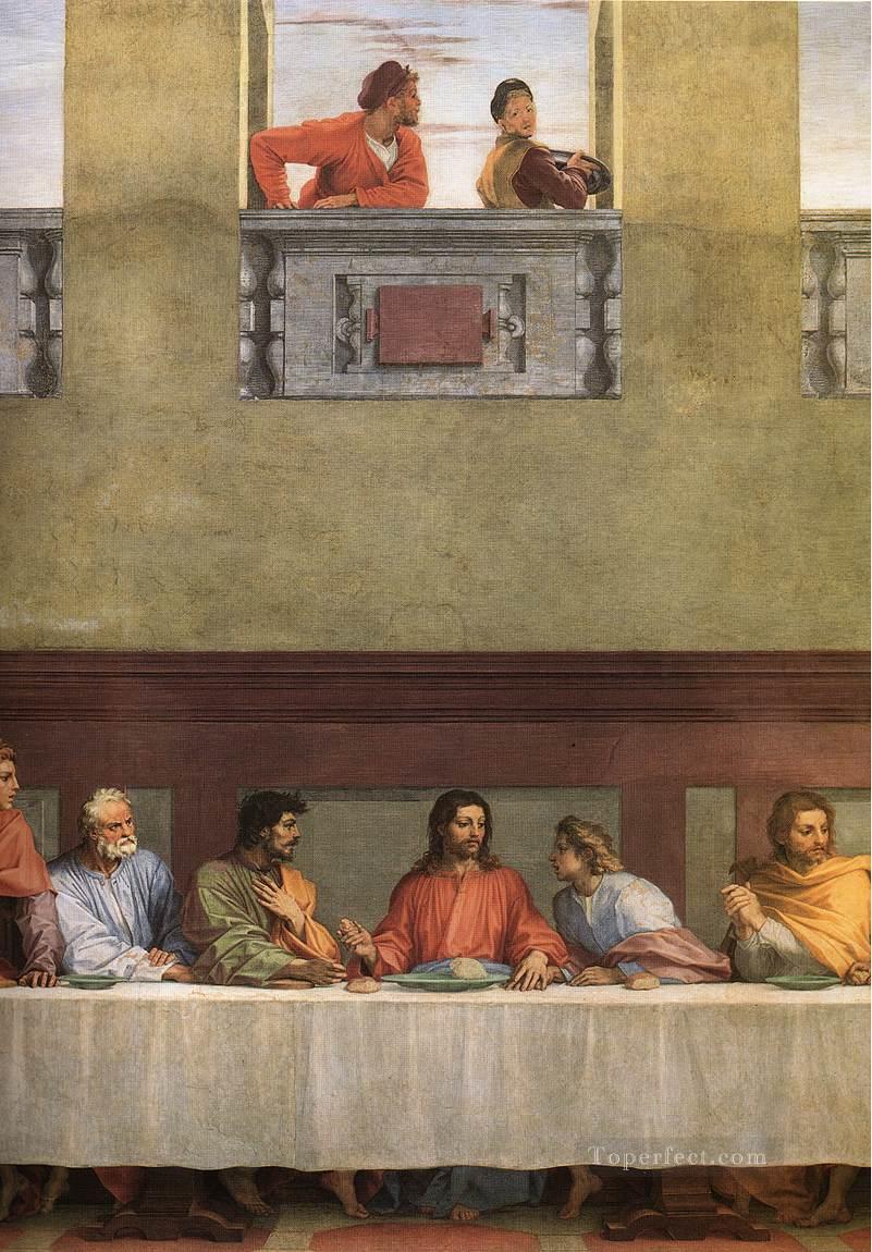 最後の晩餐の詳細ルネッサンスのマニエリスムアンドレア デル サルト宗教的キリスト教徒油絵